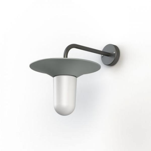 Mattglas seidengrau